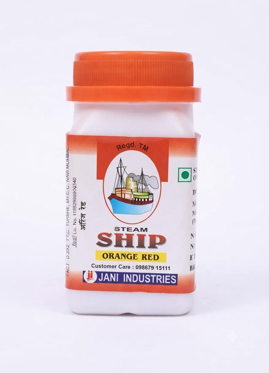 STEAM SHIP ORANGE RED COLOUR POWDER