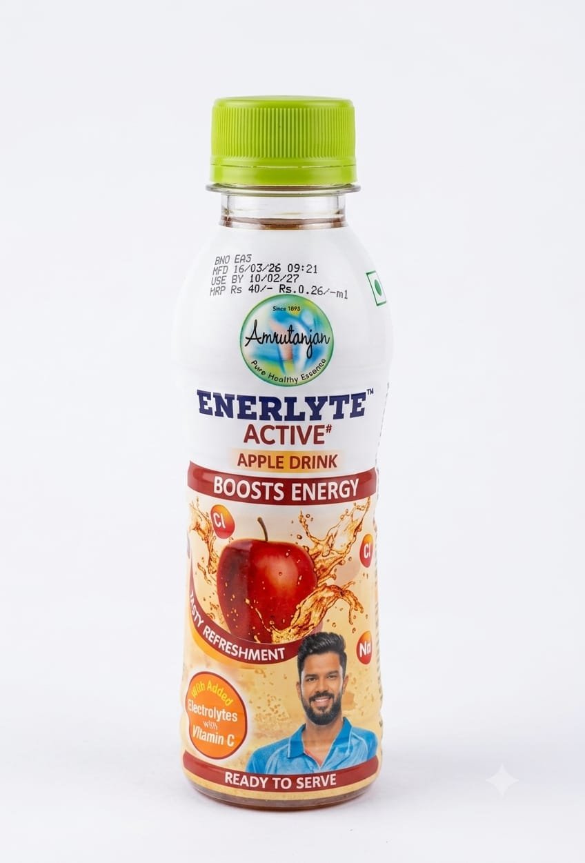 AMRUTANJAN ENERLYTE APPLE DRINK