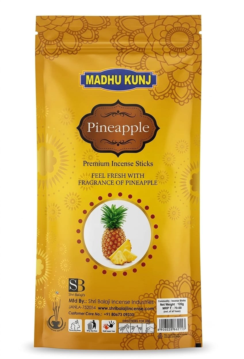 MADHUKUNJ PINE APPLE INCENCE STICK