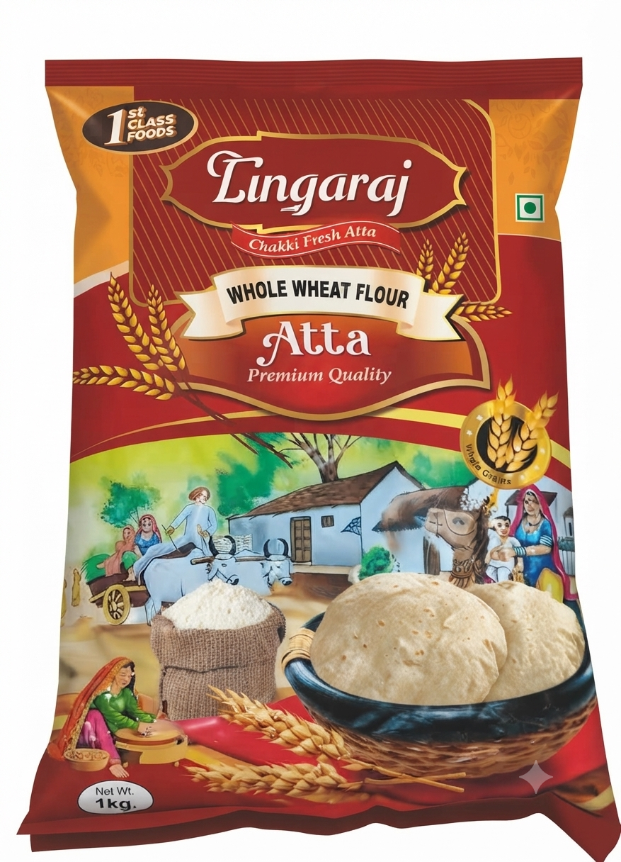 LINGARAJ CHAKI FRESH ATTA 1KG