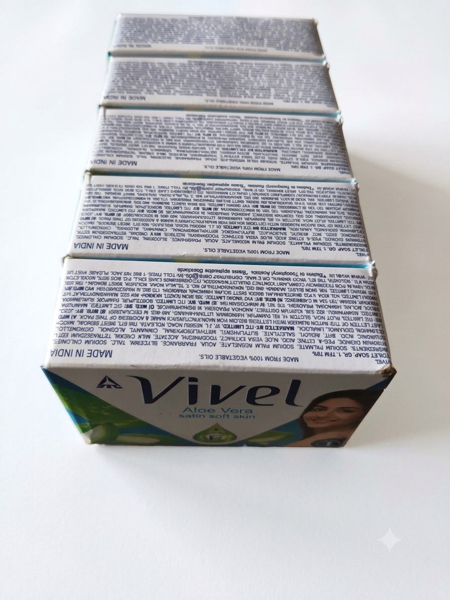 VIVEL ALOVERA SOAP 90GM×4PCS+90GM FREE