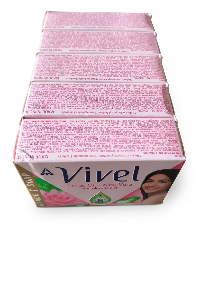VIVEL LOTUS OIL+ALOVERA SOAP 90GM×4PC +90G FREE