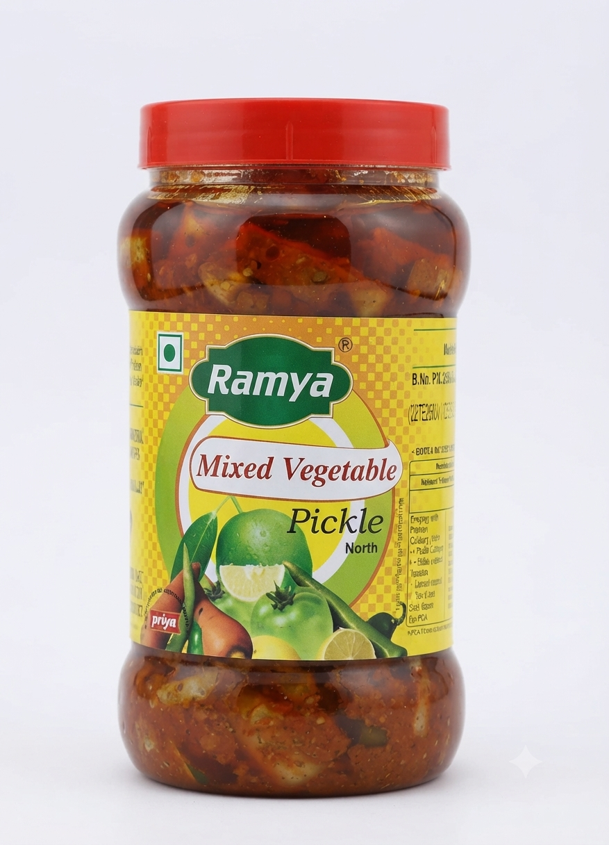RAMYA MIXED VEGETABLE PICKLE 1KG