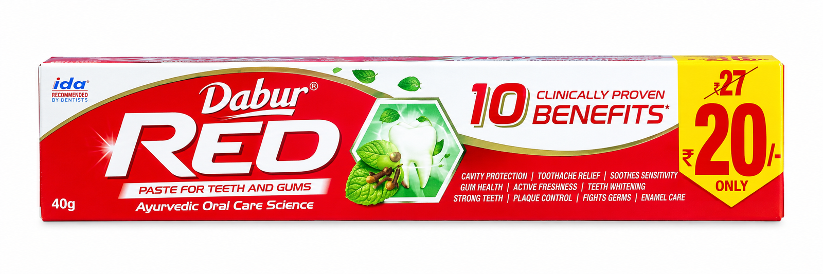 DABUR RED TOOTHPASTE 40 GM