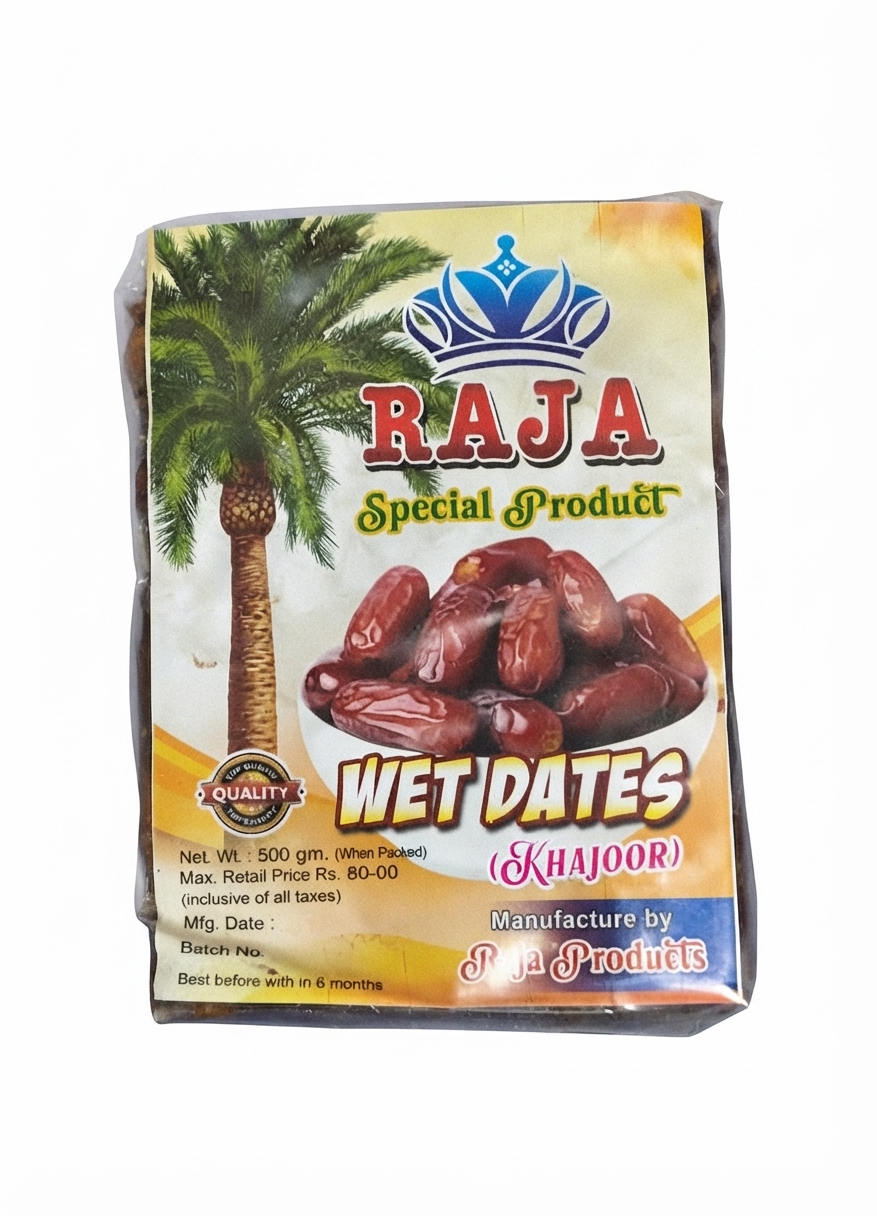 RAJA WET DATES KHAJOOR 500G