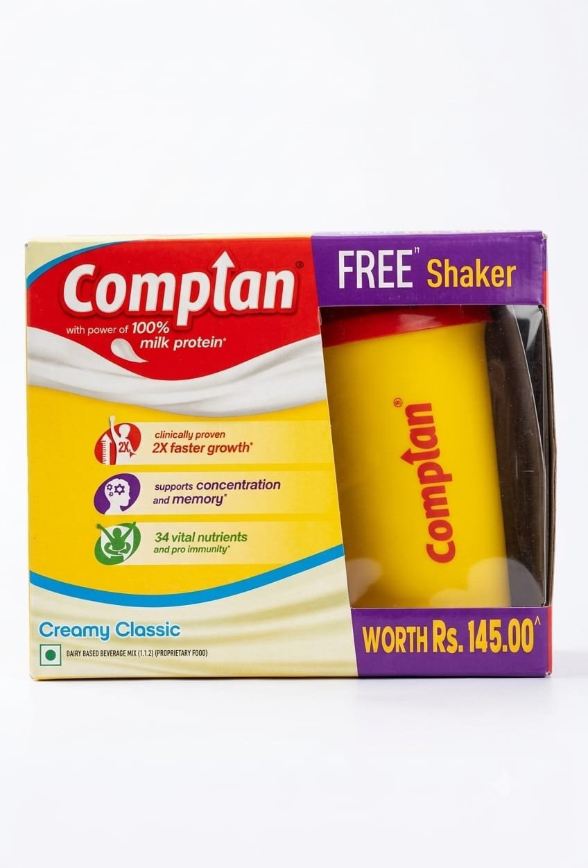 COMPLAN MILK PROTEIN 500G+FREE SHAKER