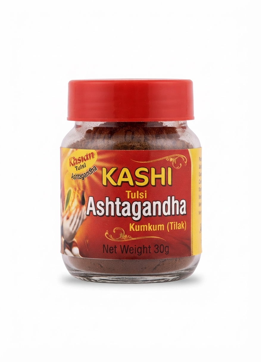 KASHI TULASI ASTHAGANDHA KUMKUM TILAK 28G