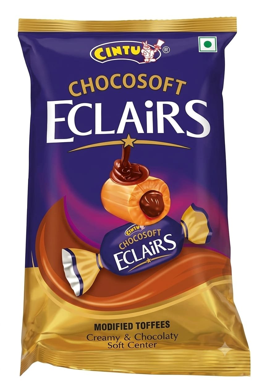 CINTU CREAMY AND CHOCOLATY SOFT CENTER MODIFIED TOFFEES/ECLAIRS