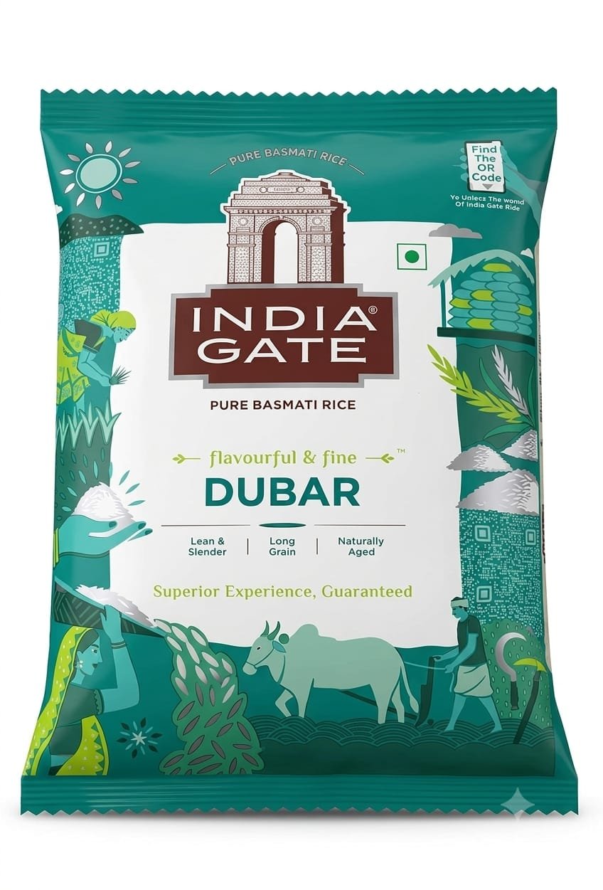 INDIA GATE DUBAR PURE BASMATI RICE 1KG