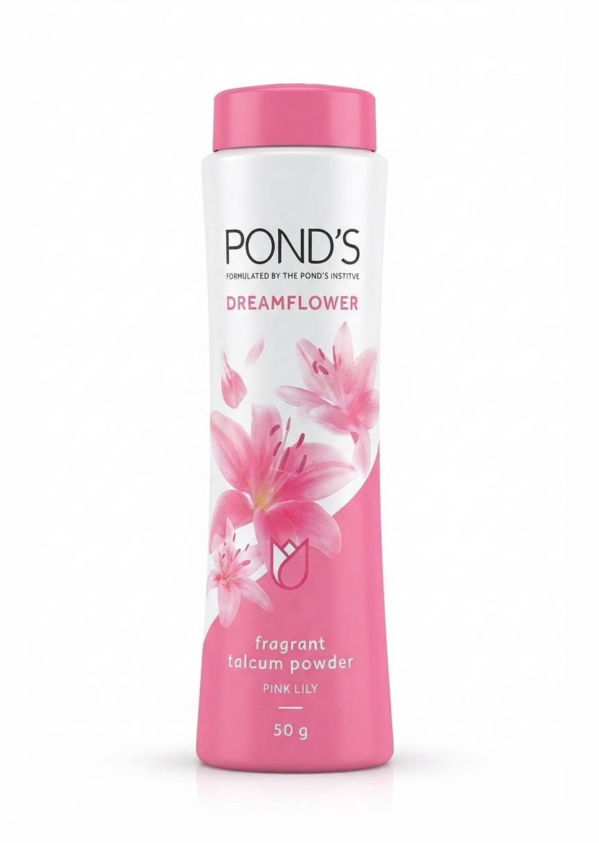 Pond's Dreamflower Fragrant Talc Powder in the Pink Lily variant