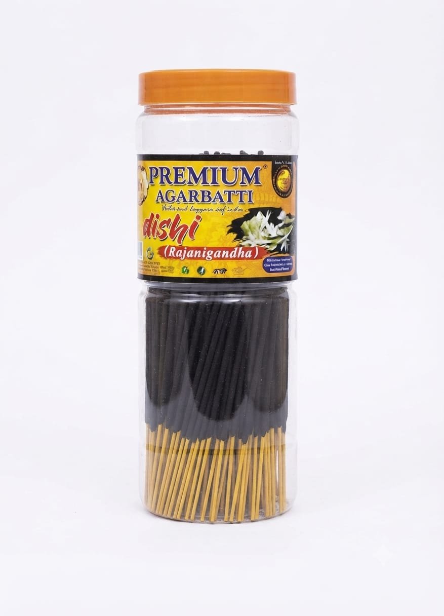 Premium Rajanigandha Agarbatti (incense sticks) packaged