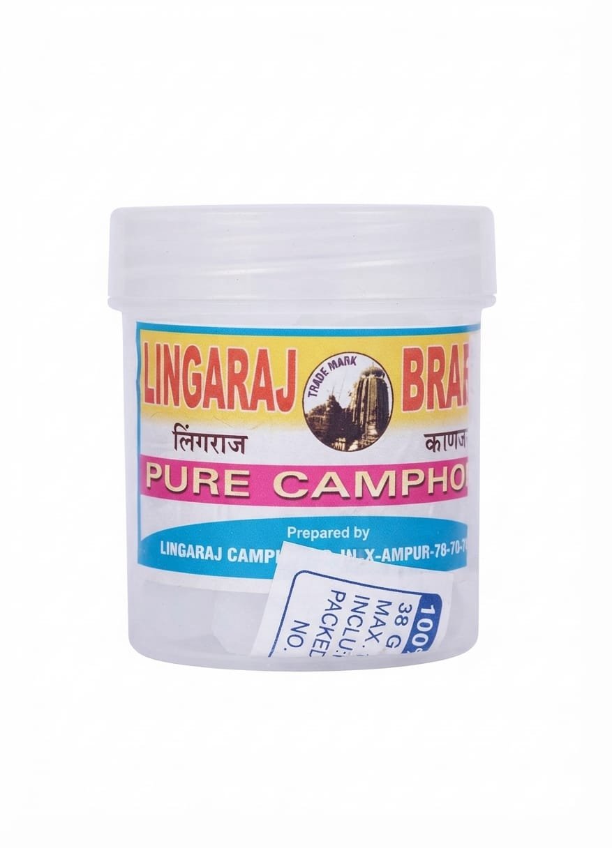 Lingaraj Brand Pure Camphor  38 GM
