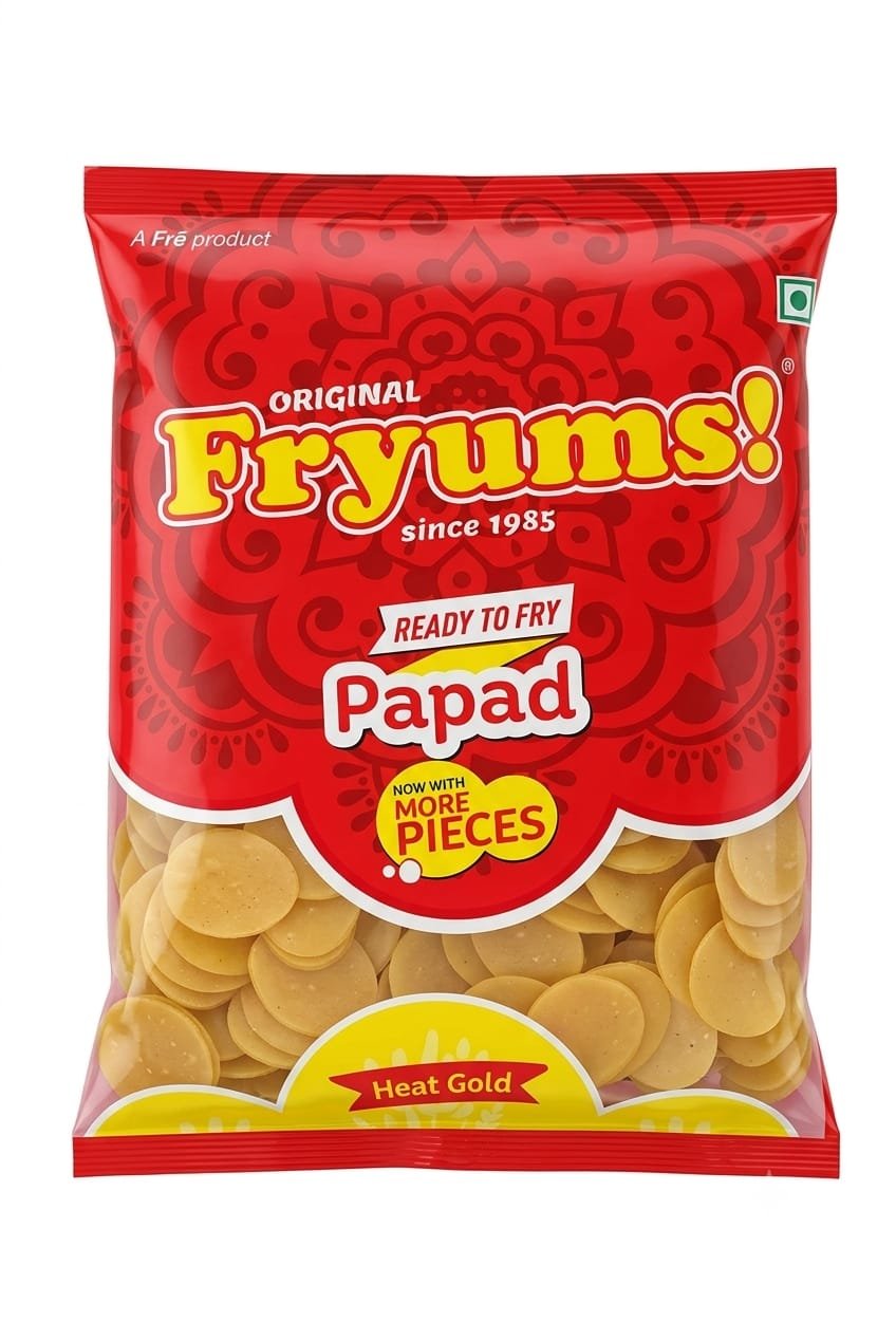 ORIGINAL FRYMUS READY TO FRY PAPAD 1KG